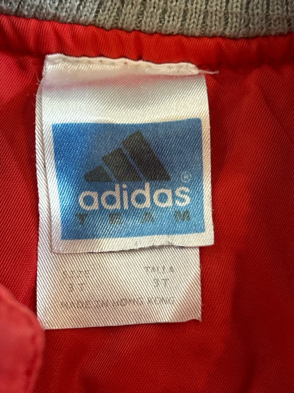 Vintage Adidas Ohio State Buckeyes Youth Varsity Bomber Jacket Red NCAA